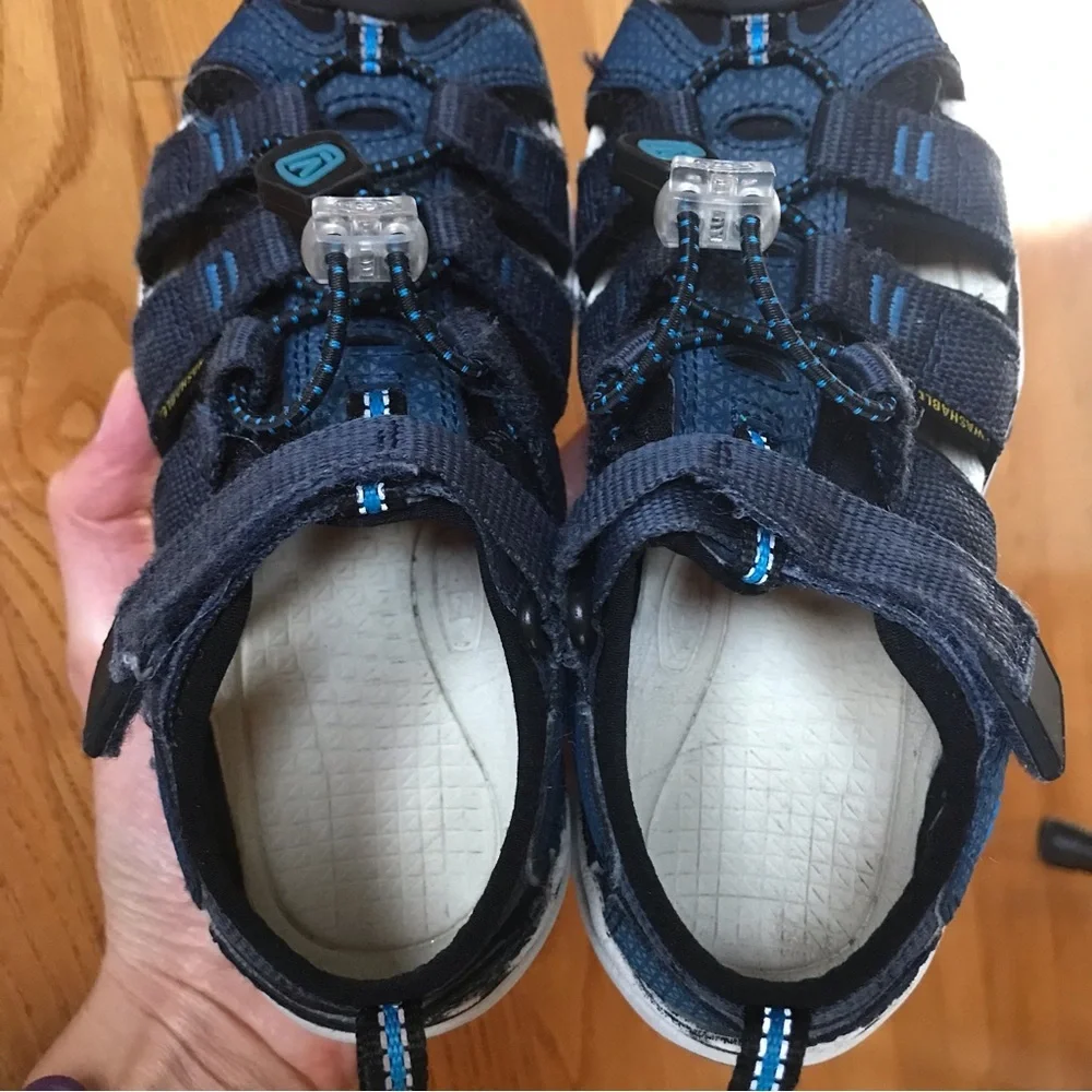 Keen Newport Neo H2 sandals Blue nights Brilliant Blue Shoes Little Boys size 12 - Picture 2 of 10